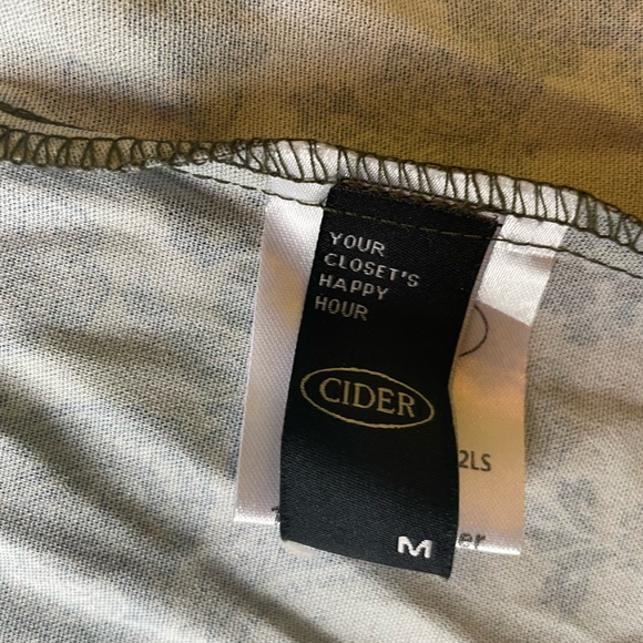 Cider Pattern Slit Midi Skirt - Picture 8 of 8